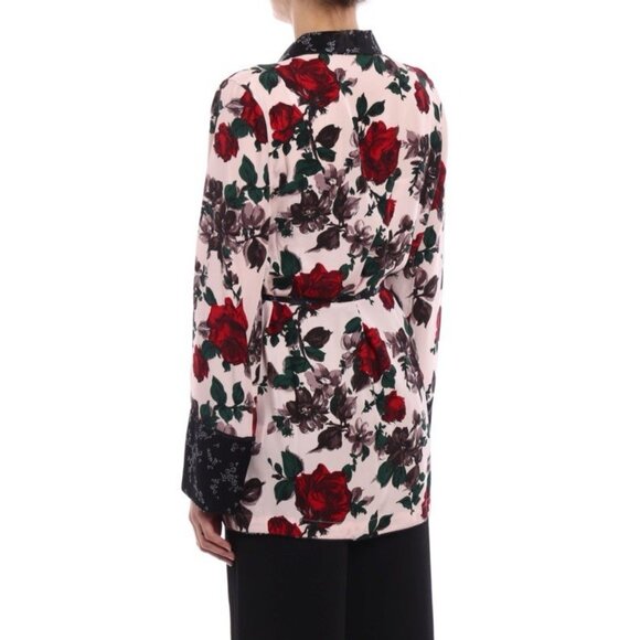 Equipment Theron Floral Patterned Silk Kimono Wrap Shirt Women’s XS Read - Picture 2 of 10